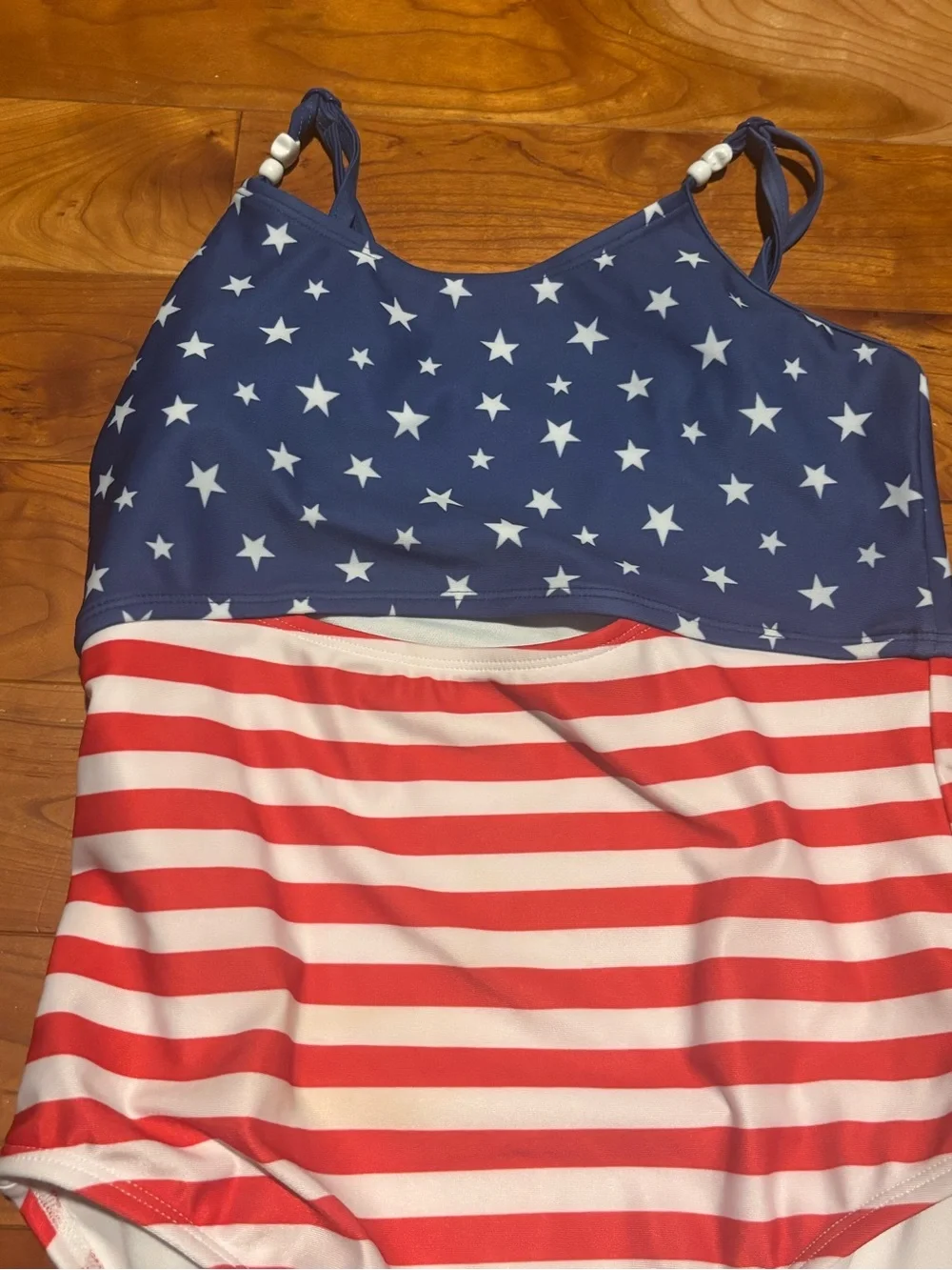 Cat & Jack Kids One-Piece Swimsuit in Navy, Red & White